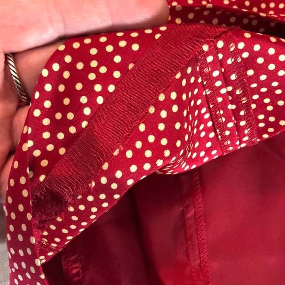 VTG Ann Taylor Size 4P 100% Silk PolkaDots TankDress Pretty Woman Valentine Vibe - Picture 11 of 13